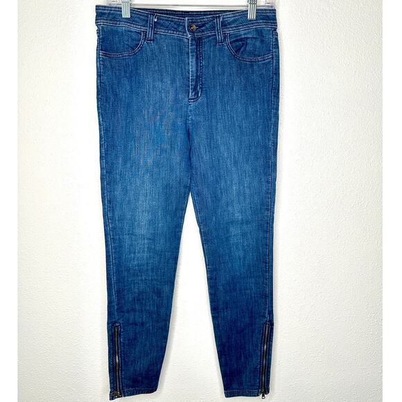 Splendid Medium Wash High Waist Ankle Zip Stretch Skinny Jeans 29 - Picture 2 of 13